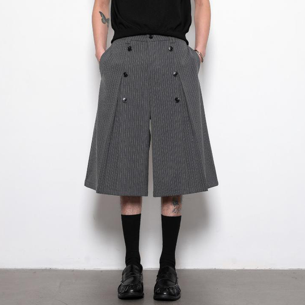 Mens Fashion Trends 2026 - Nouveau pantalon capri uni pour homme