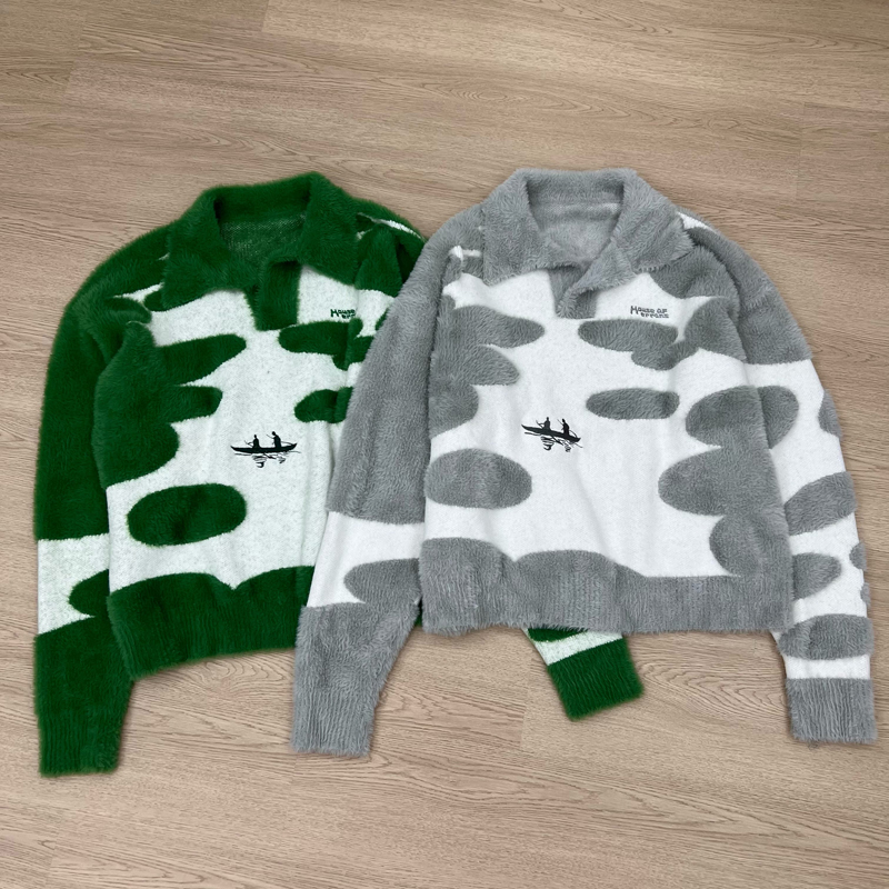 Men'S Fashion Zip Sweater - Pull en maille tendance streetwear House