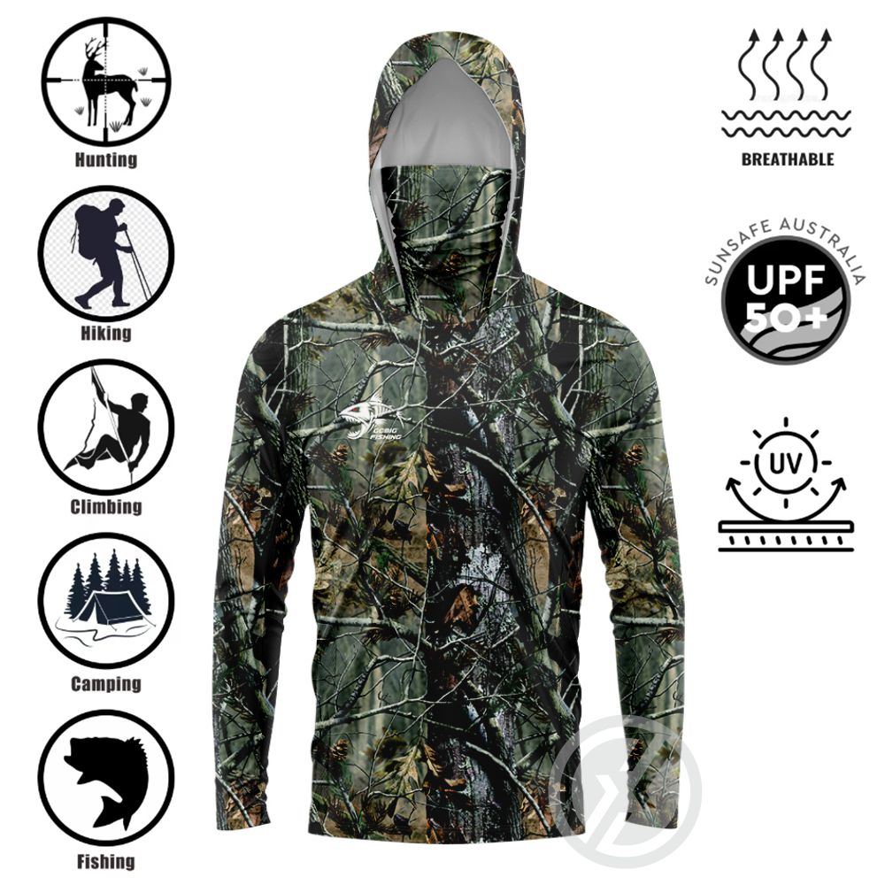 Streetwear Hoodie - Chemise de pêche à capuche UPF50+