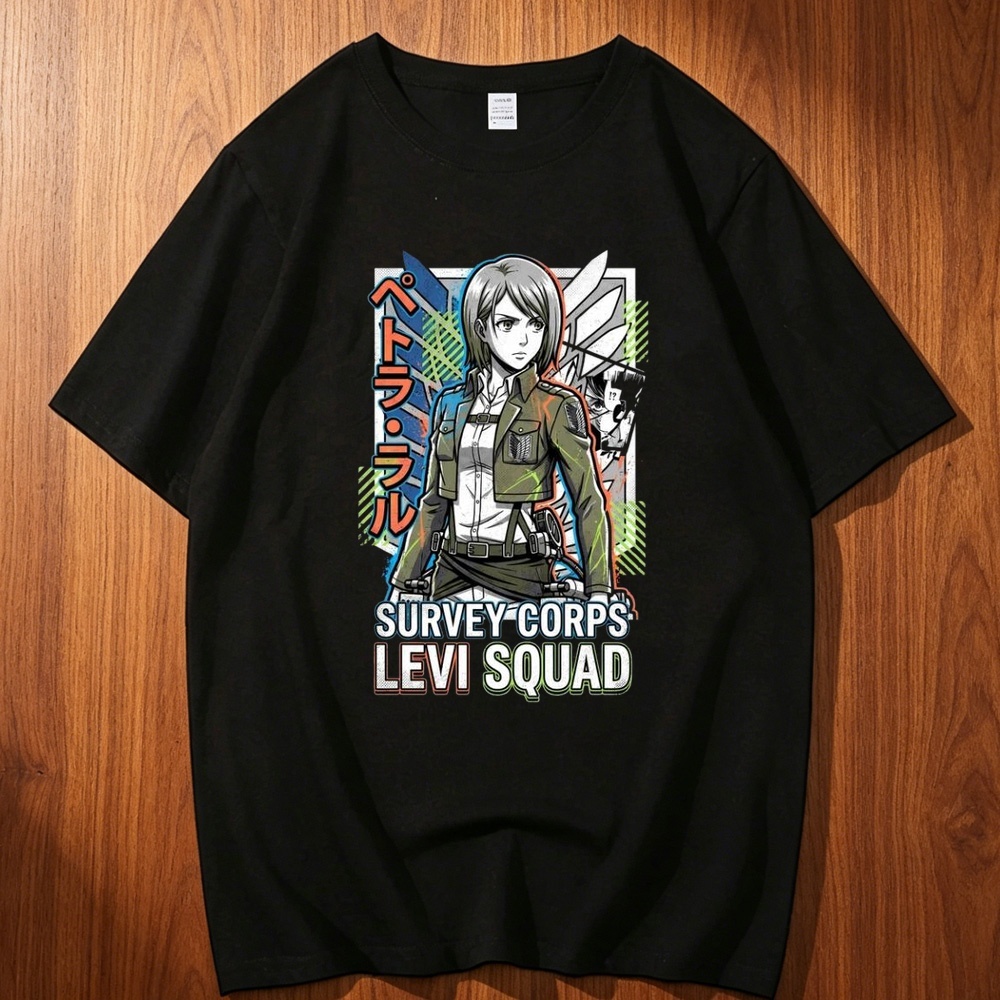 Men'S Fashion University - T-shirt en coton Attack on Titan