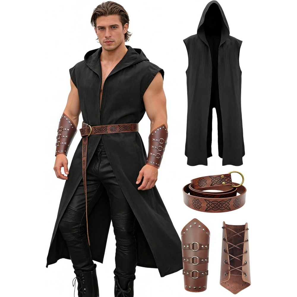 Belt Mens Fashion - Ensemble de costumes Renaissance pour hommes