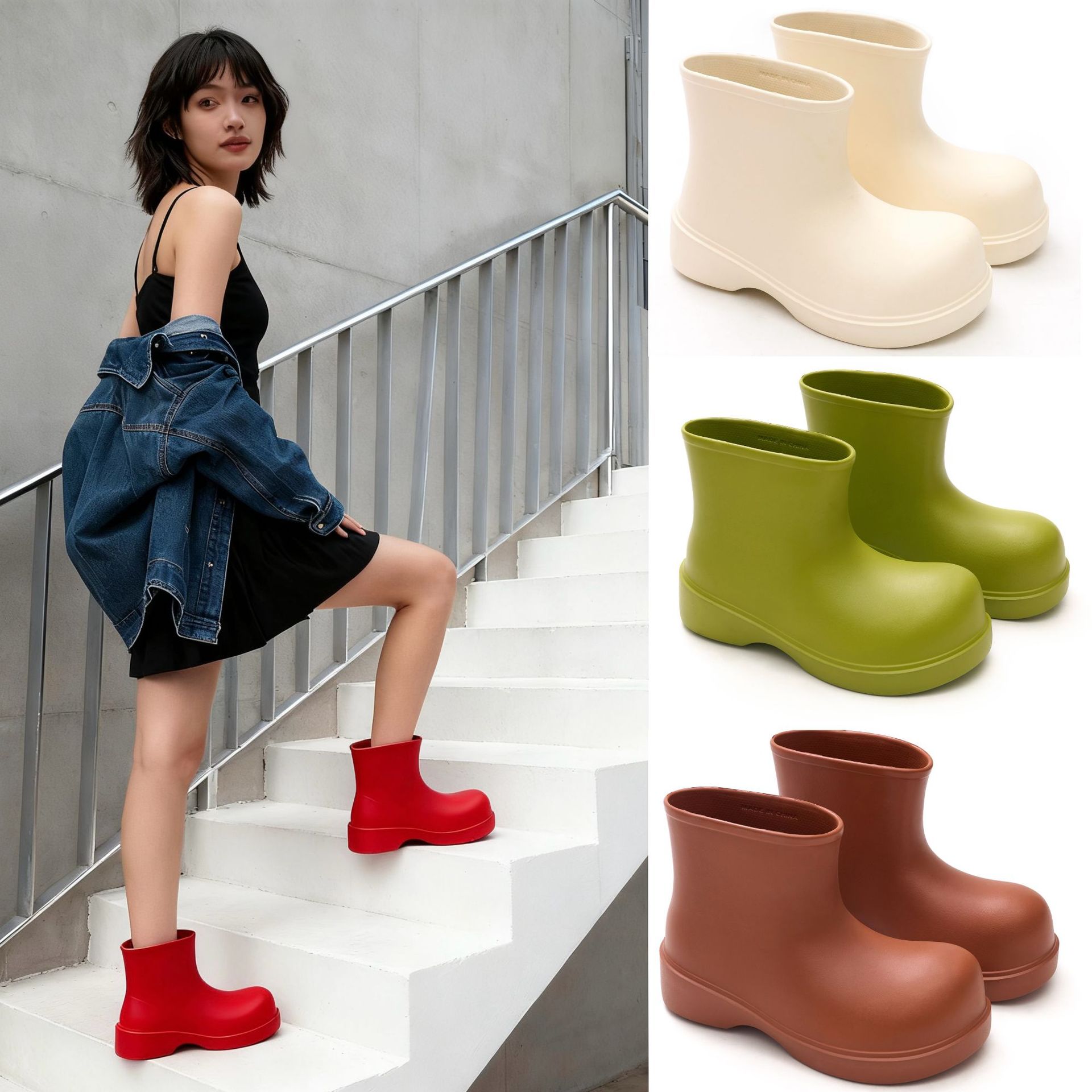 Men'S Fashion Korea - Bottes de pluie coréennes 2025, chaussures