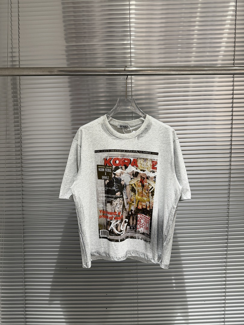 Mens Fashion Magazines - T-shirt Streetwear Oversize à Manches Courtes,