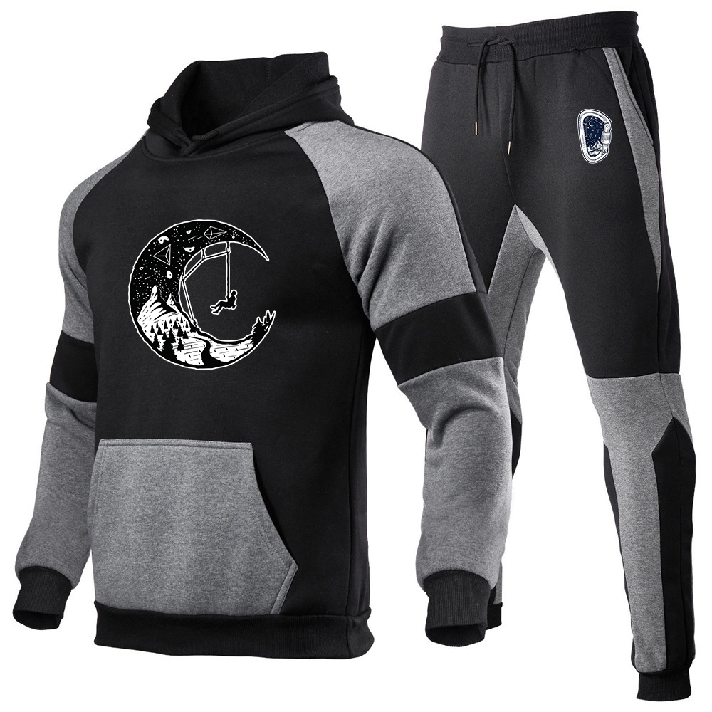 Men'S Fashion Y2K - Ensemble sweat à capuche et pantalon