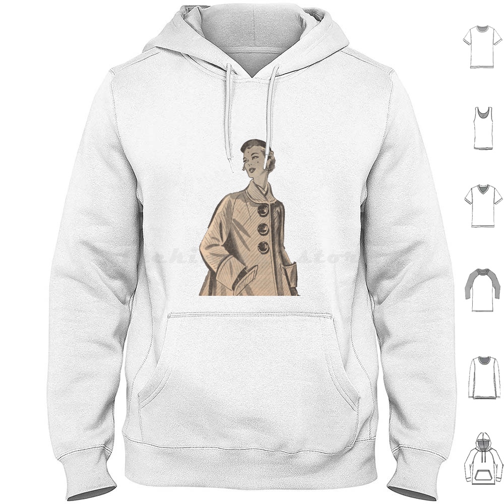 Mens Fashion Magazines - Sweat à capuche en coton à