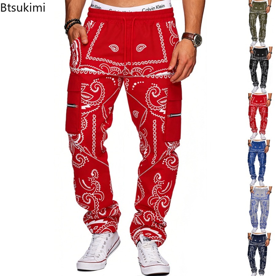 Mens Fashion Trends 2026 - Pantalon cargo ample imprimé tendance pour