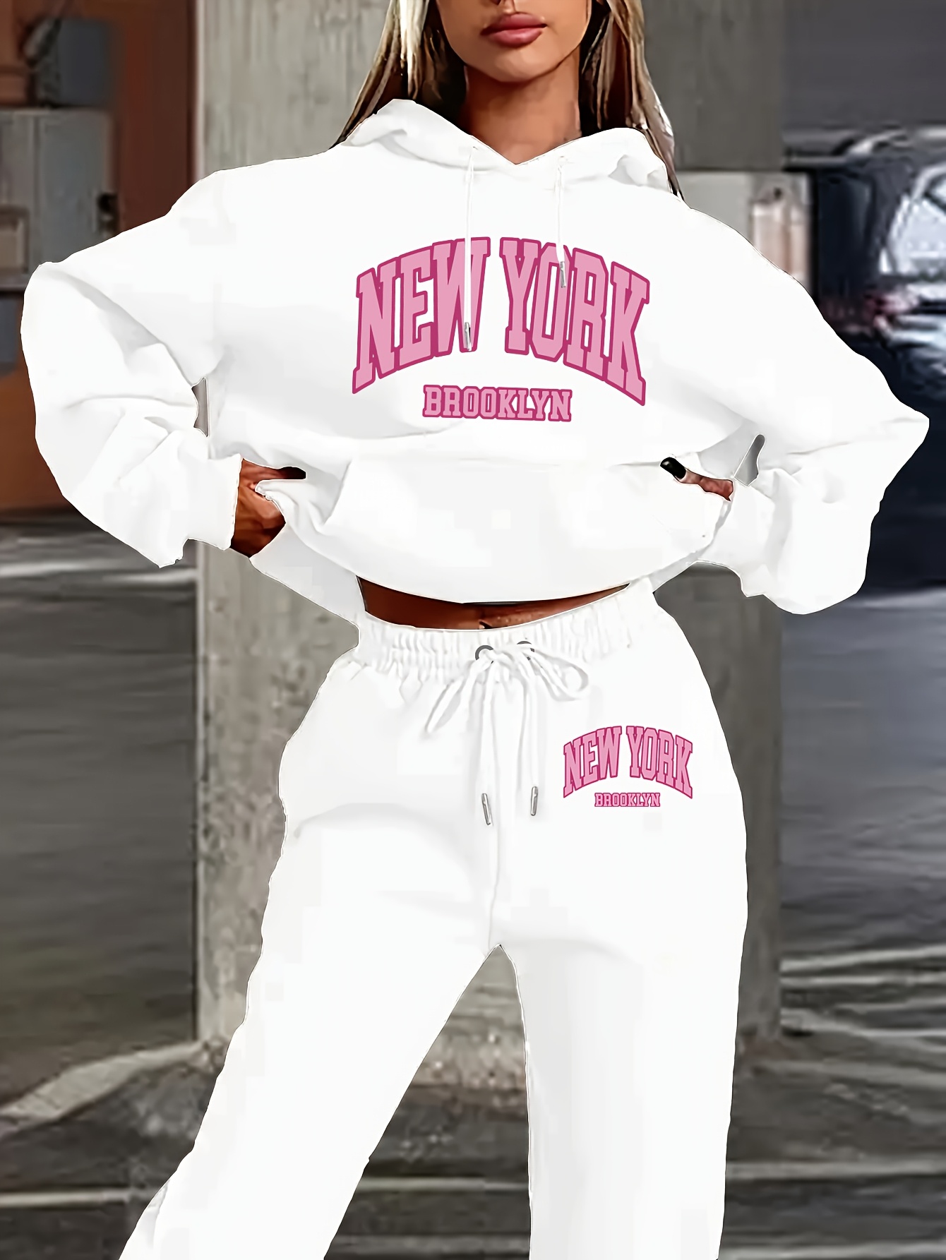 Streetwear Hoodie - Ensemble de vêtements pour femmes, composé