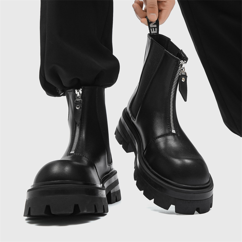 Chelsea Boots Men - Hommes bottes Chelsea Pu cuir fermetures