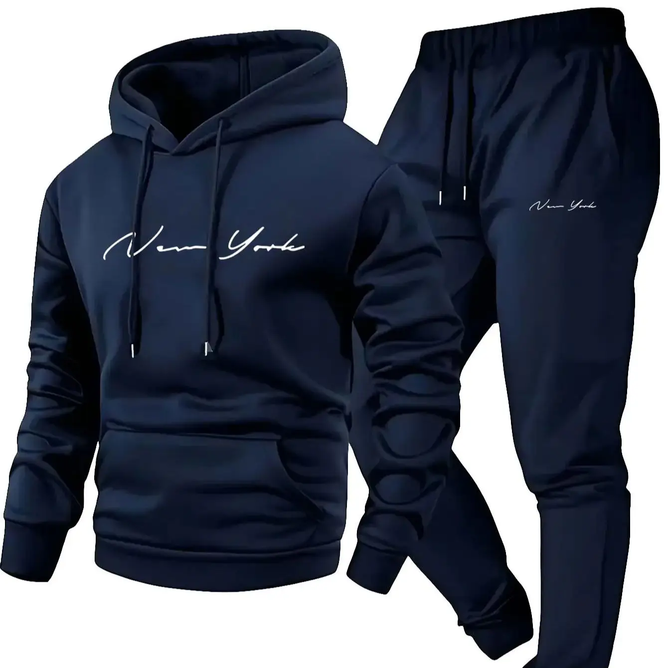 Streetwear Hoodie - Ensemble de survêtement pour homme, sweat-shirt