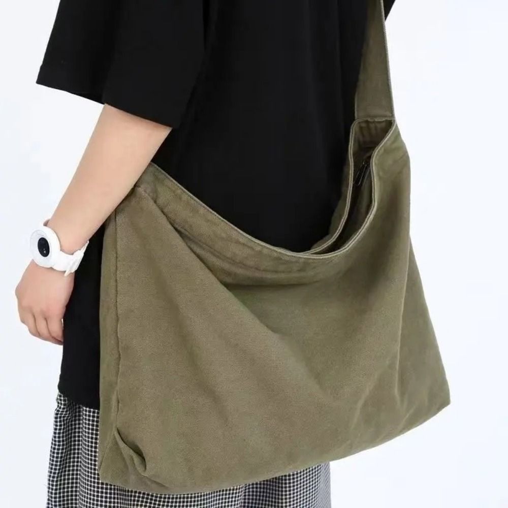 Men'S Fashion Korea - Sac à bandoulière coréen en toile,