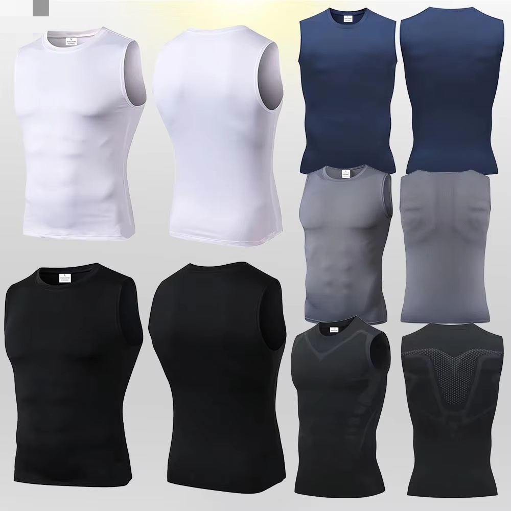 Mens Fashion Vest - Débardeur de compression pour homme, sans