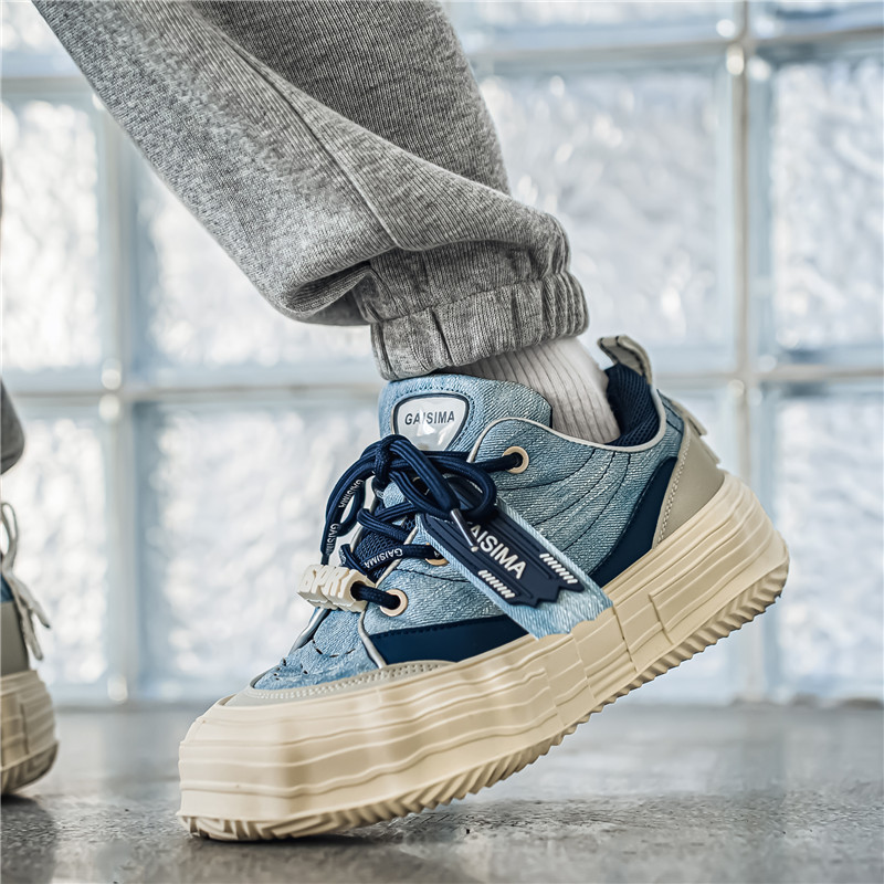 Mens Fashion Help - Chaussures décontractées à plateforme pour hommes,