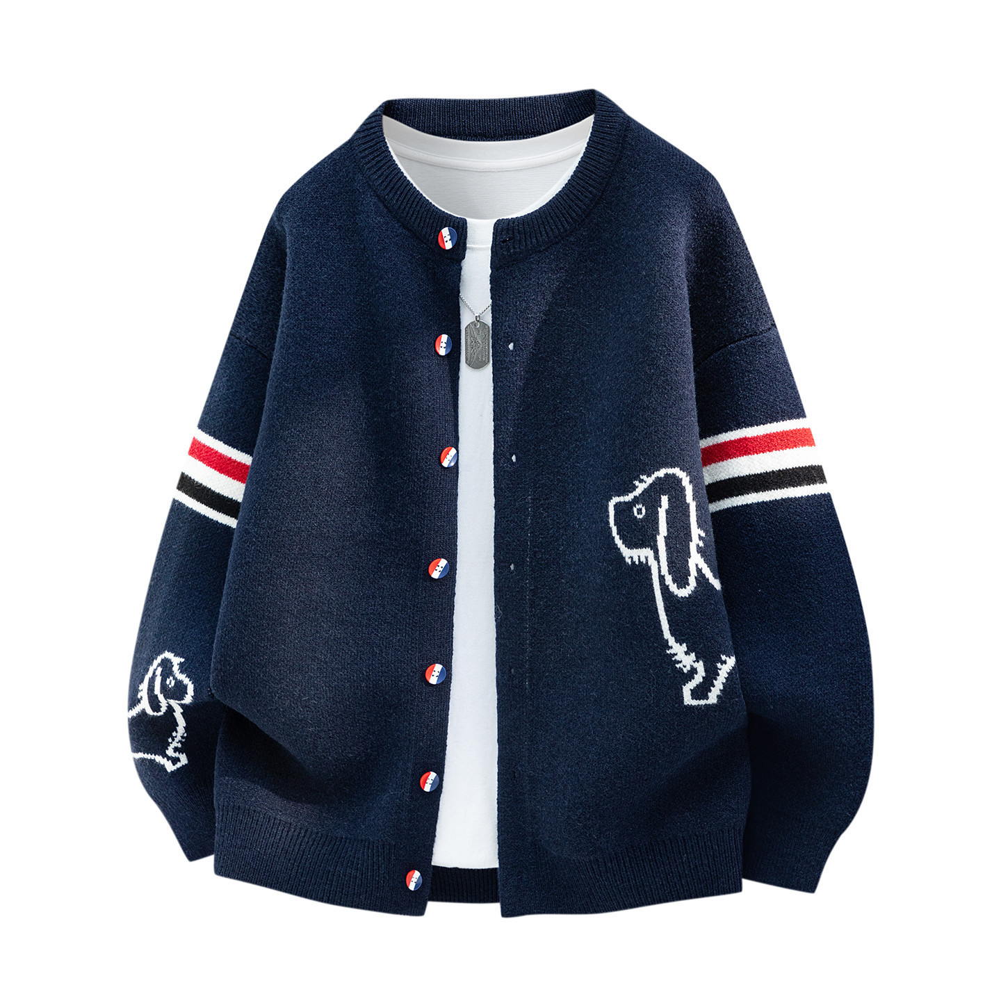 Men'S Fashion Zip Sweater - Designer marque tricot cardigan hommes automne
