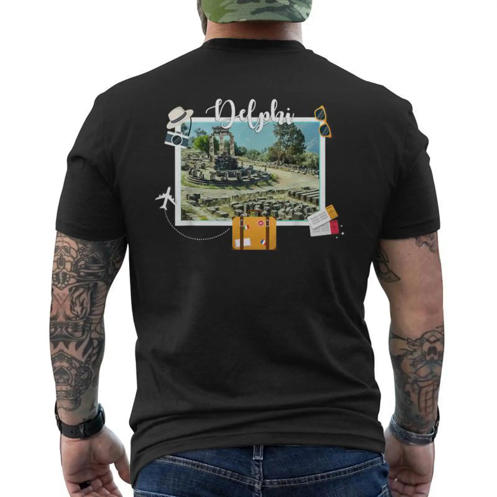 Men'S Fashion Greece - T-shirt unisexe vintage Monsterry, imprimé au