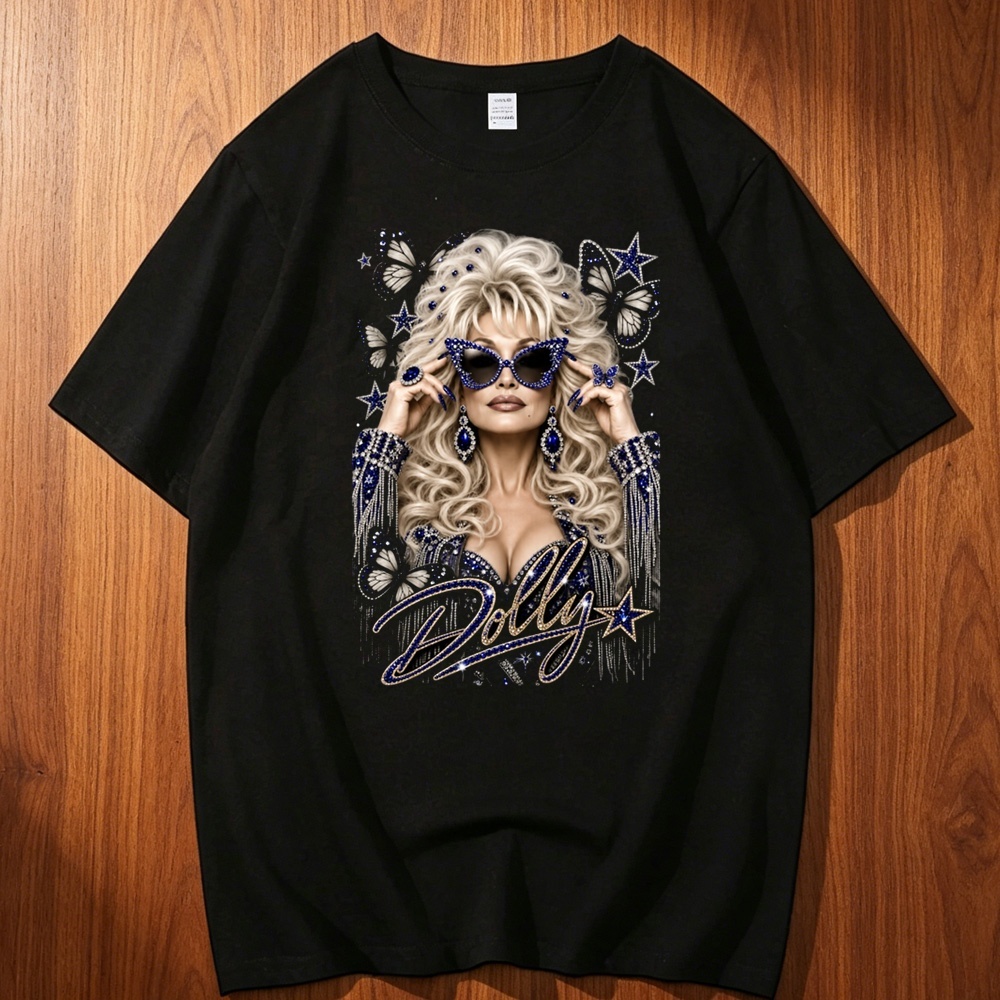 Men'S Fashion University - T-shirts en coton Dolly Parton pour