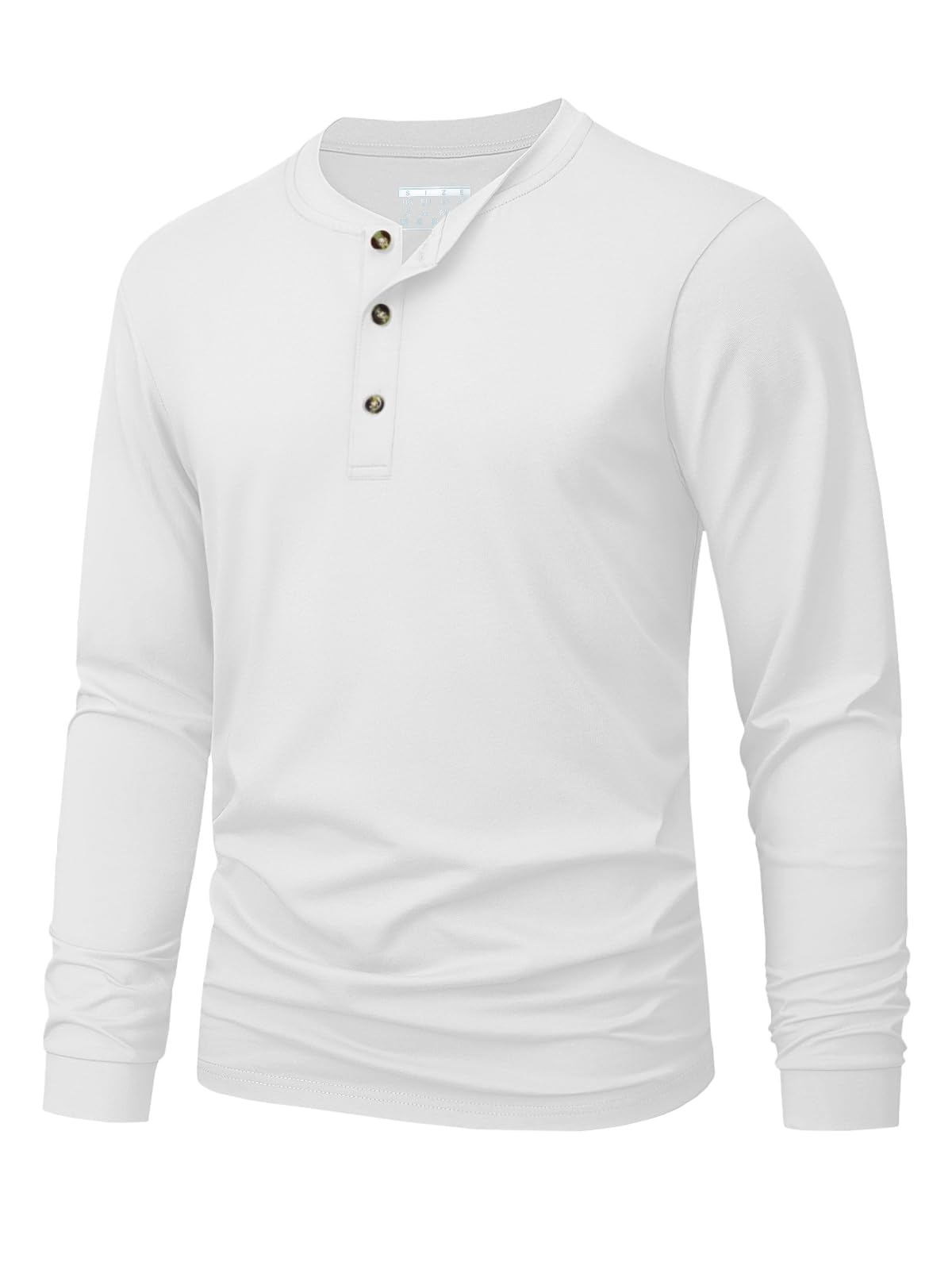 Men'S Fashion Advice - T-shirt Henley pour hommes, simple, couleur