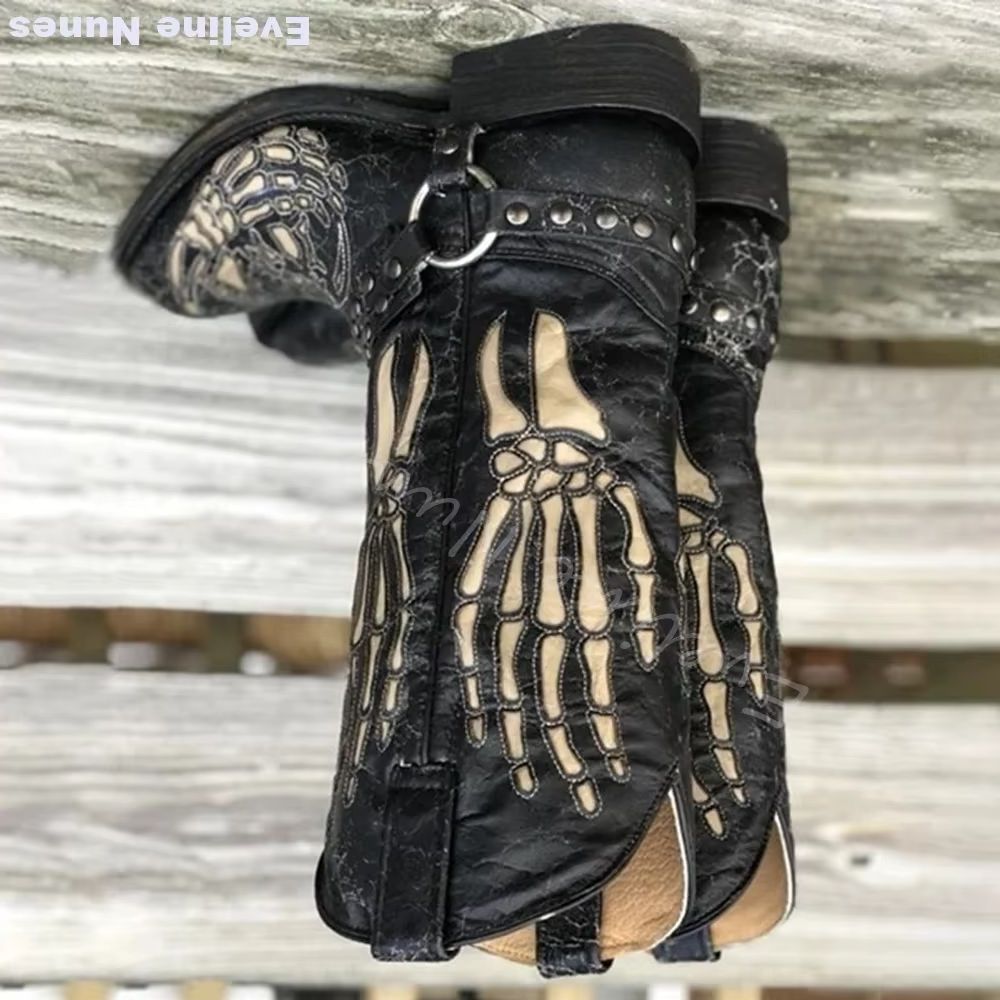 Bottes Western Totem Crâne Fem - Belt Mens Fashion avis et prix