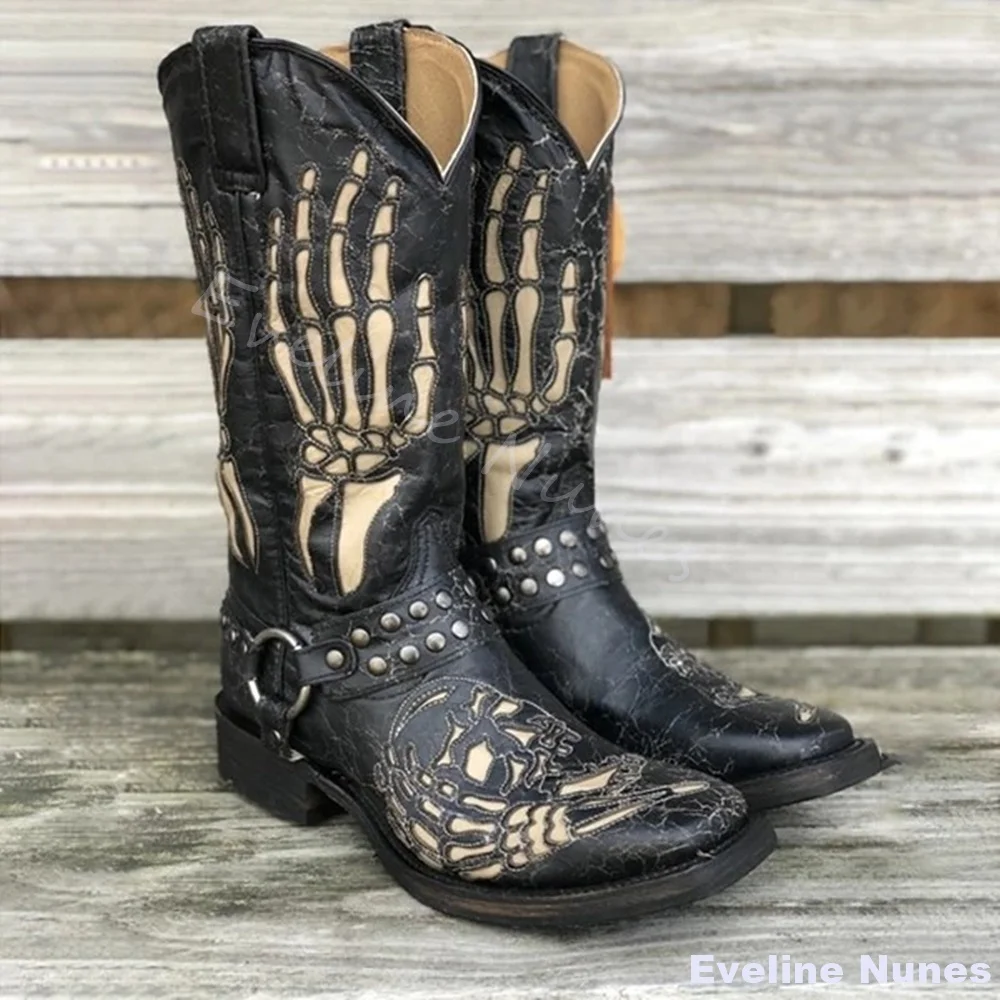 Bottes Western Totem Crâne Fem - Belt Mens Fashion avis et prix