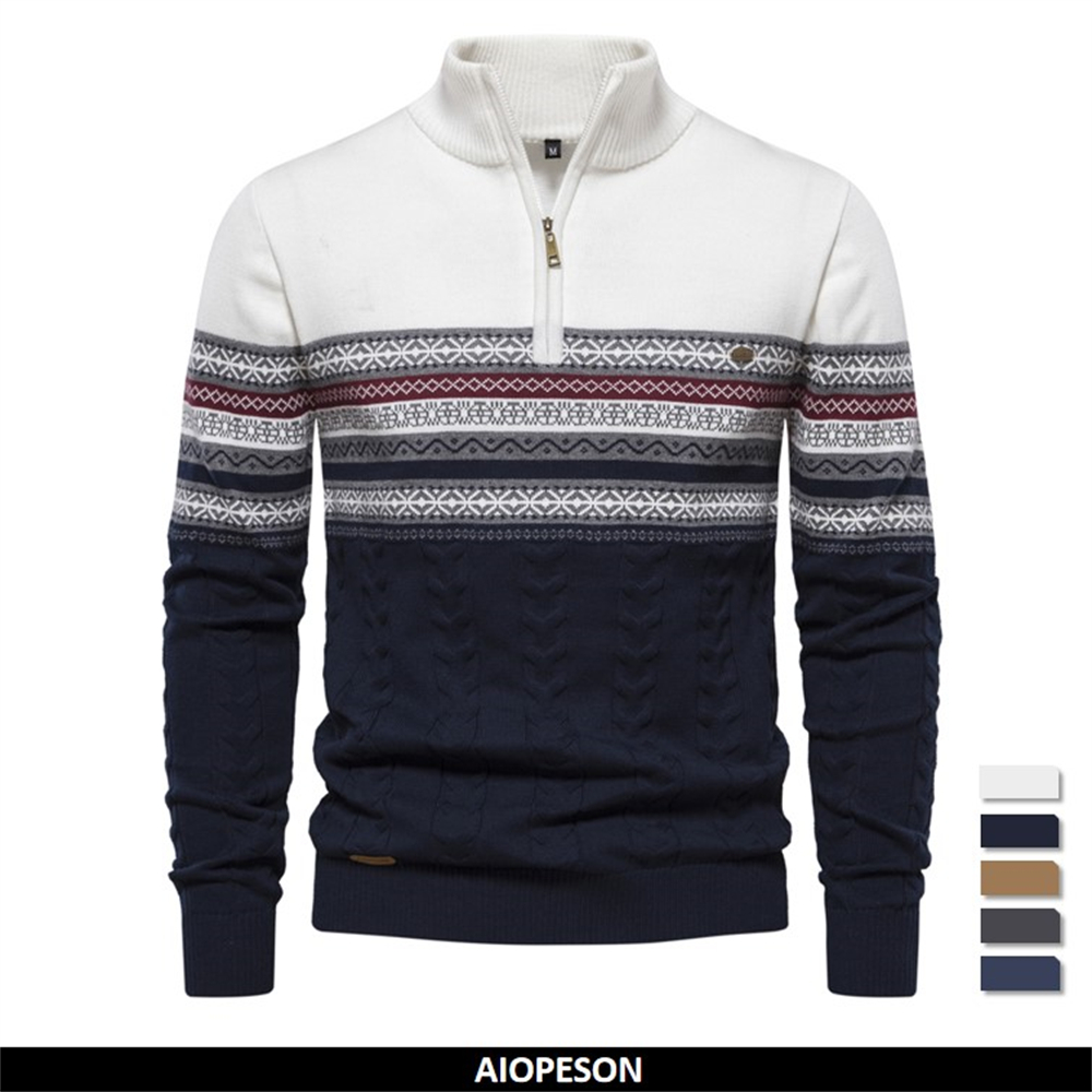 Pulls à fermeture éclair pour  - Men'S Fashion Zip Sweater avis et prix