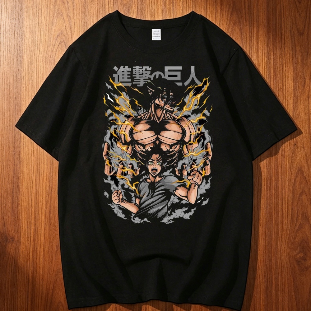 T-shirt en coton Attack on Tit - Men'S Fashion University avis et prix
