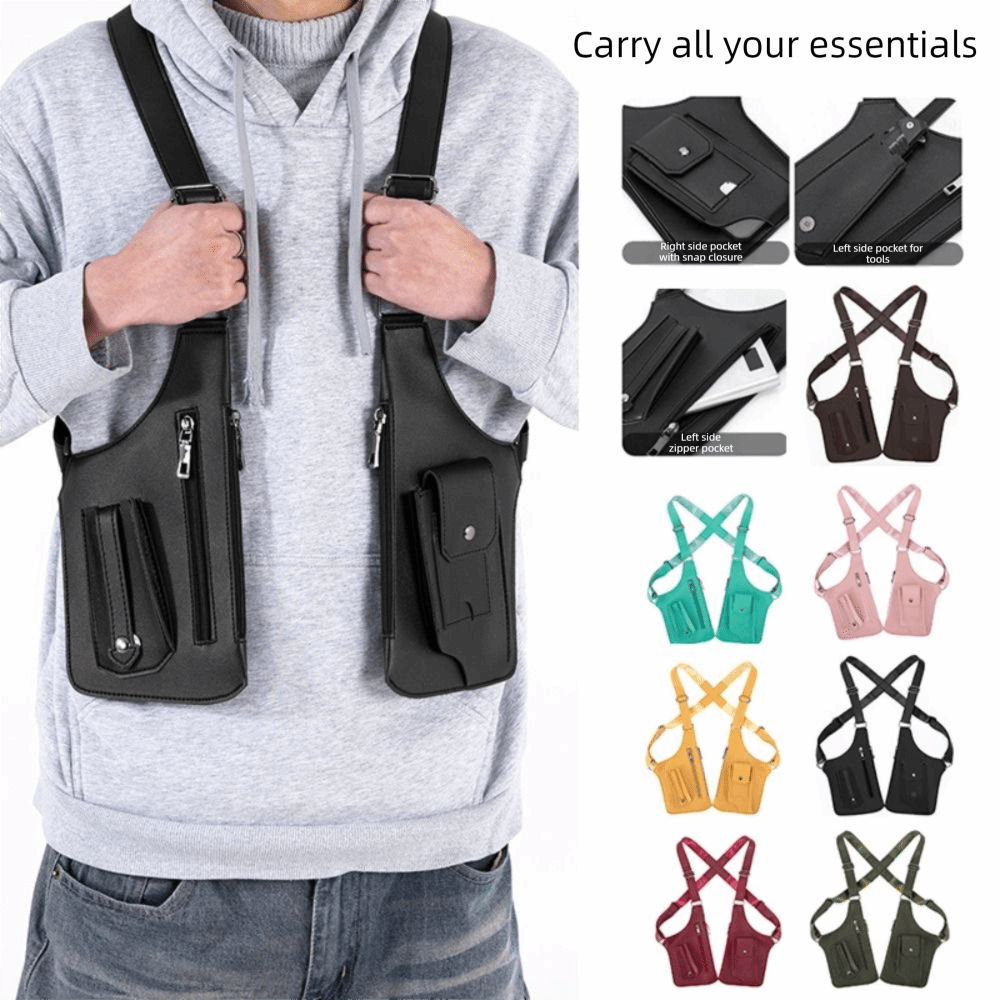 Sac de poitrine rétro antivol  - Mens Fashion Vest avis et prix