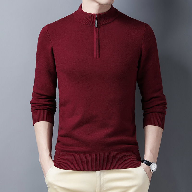 Pull en maille à demi-zip pour - Men'S Fashion Zip Sweater avis et prix
