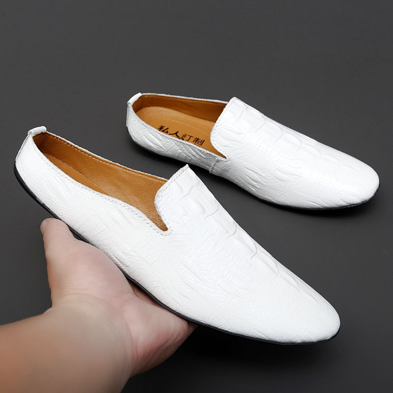 Demi-Mocassins en Cuir à Motif - Mens Fashion Mullet avis et prix