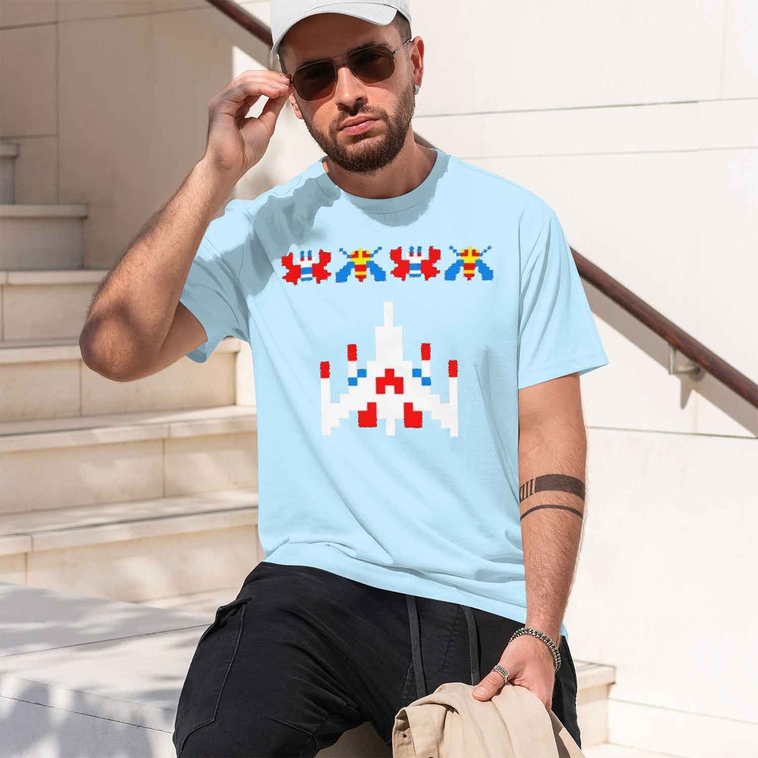T-shirt vintage Galaga Invader - Mens Fashion In The 80S avis et prix