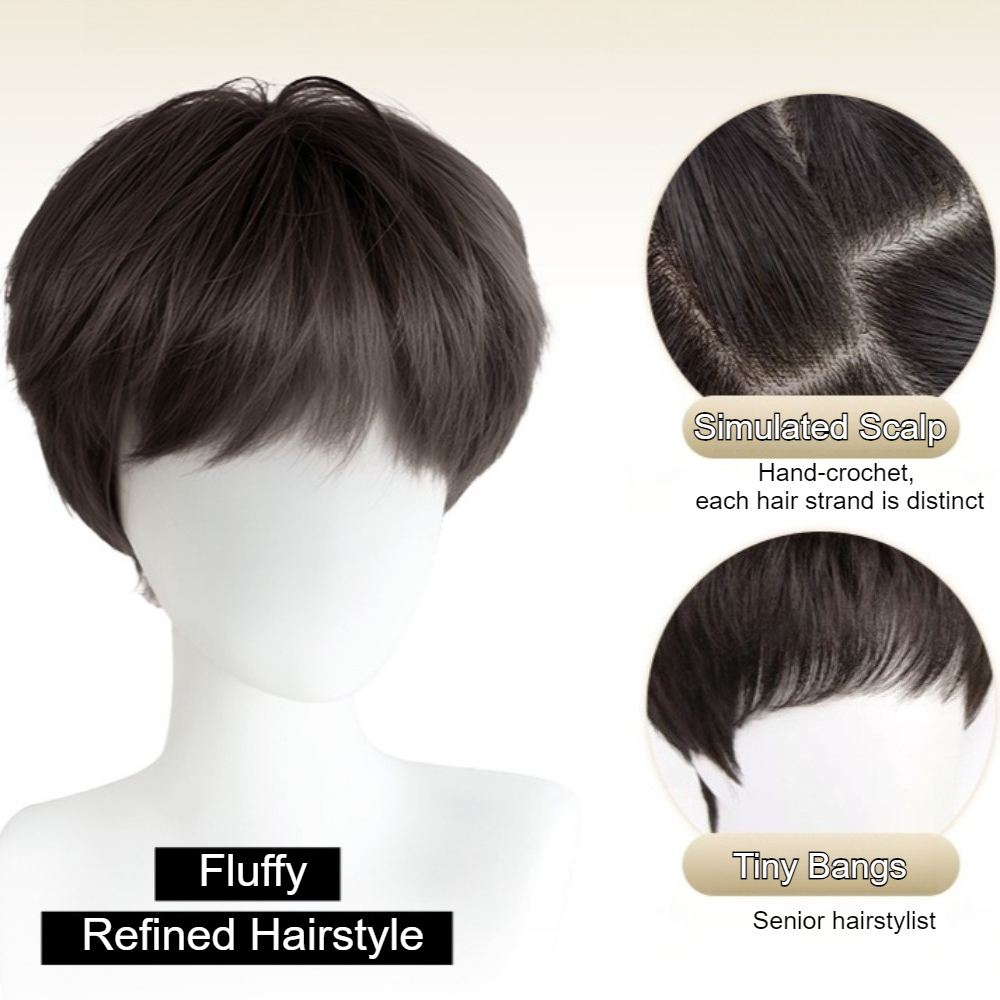 Perruque synthétique lisse pou - Men'S Fashion Korea avis et prix