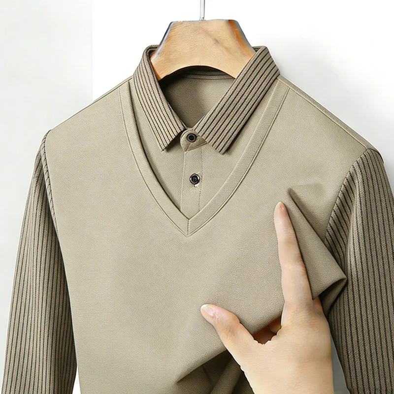 Chemise à col en V à manches l - Men'S Fashion Advice avis et prix