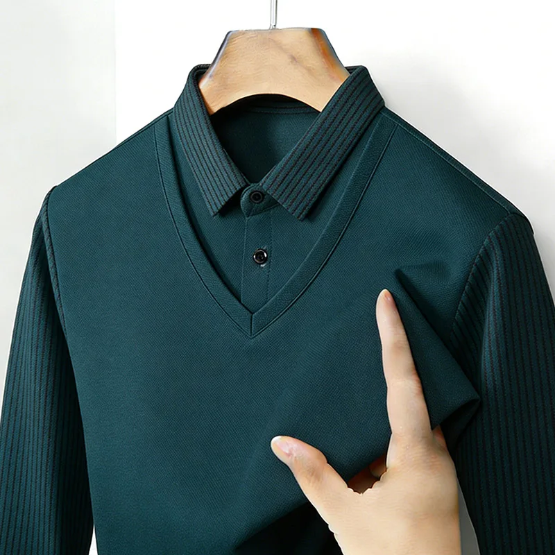 Chemise à col en V à manches l - Men'S Fashion Advice avis et prix
