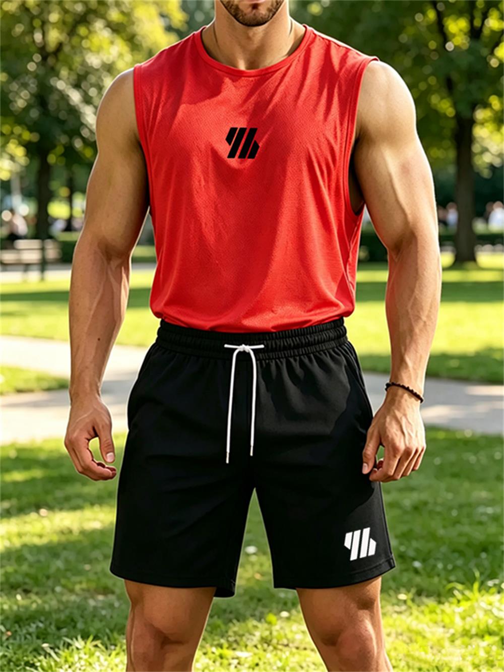 Nouvel ensemble de sport deux  - Mens Fashion Vest avis et prix