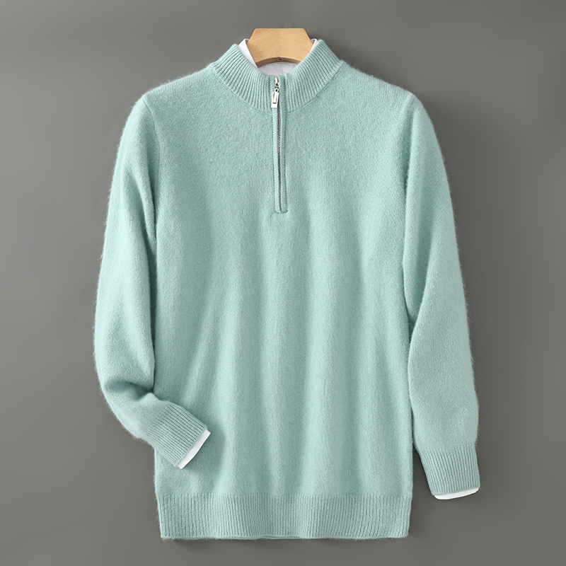 Pull en cachemire de vison épa - Men'S Fashion Zip Sweater avis et prix