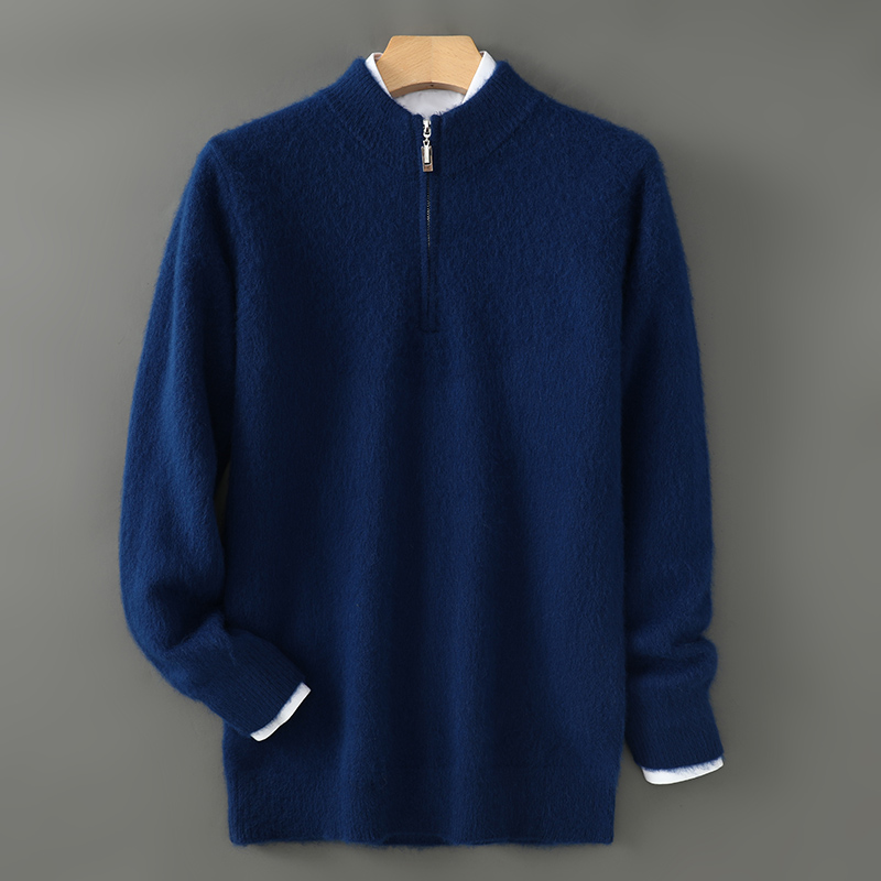 Pull en cachemire de vison épa - Men'S Fashion Zip Sweater avis et prix