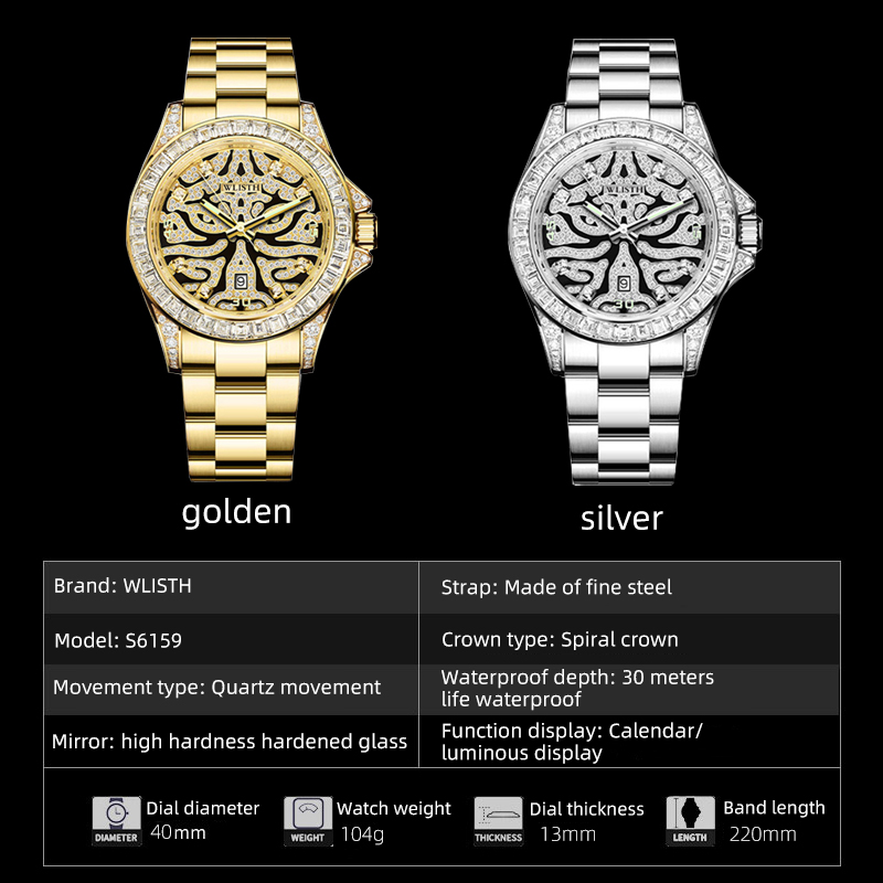 WLISTH luxe hommes montre à Qu - Men'S Fashion Night Out avis et prix