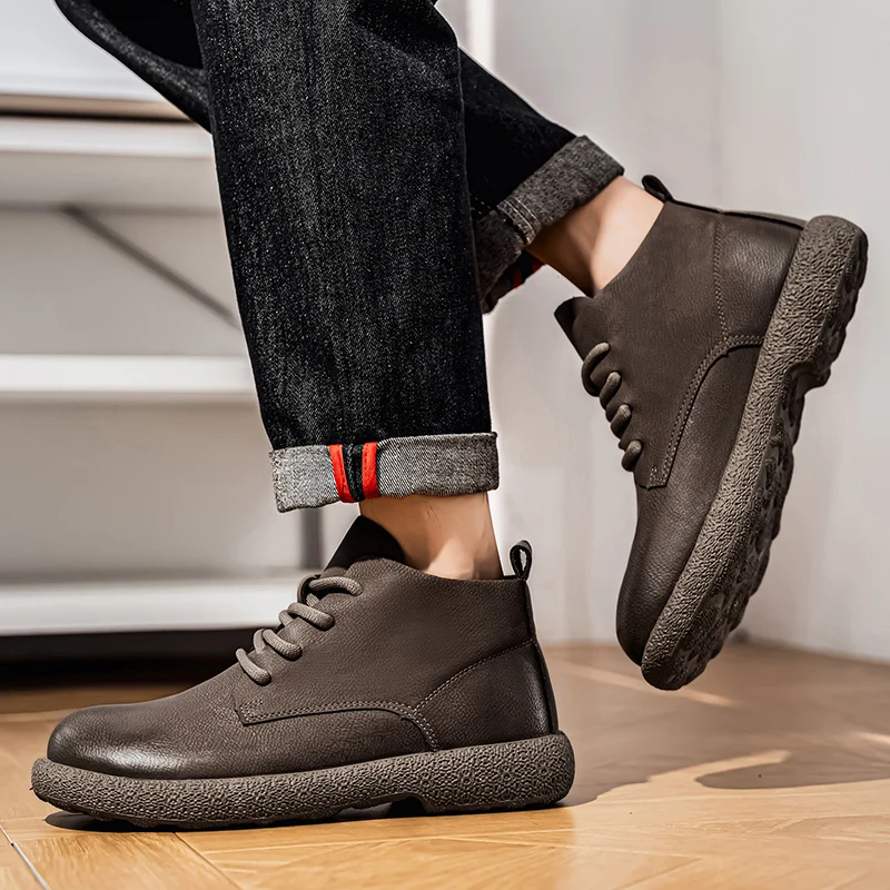 Bottines courtes marron pour h - Chelsea Boots Men avis et prix
