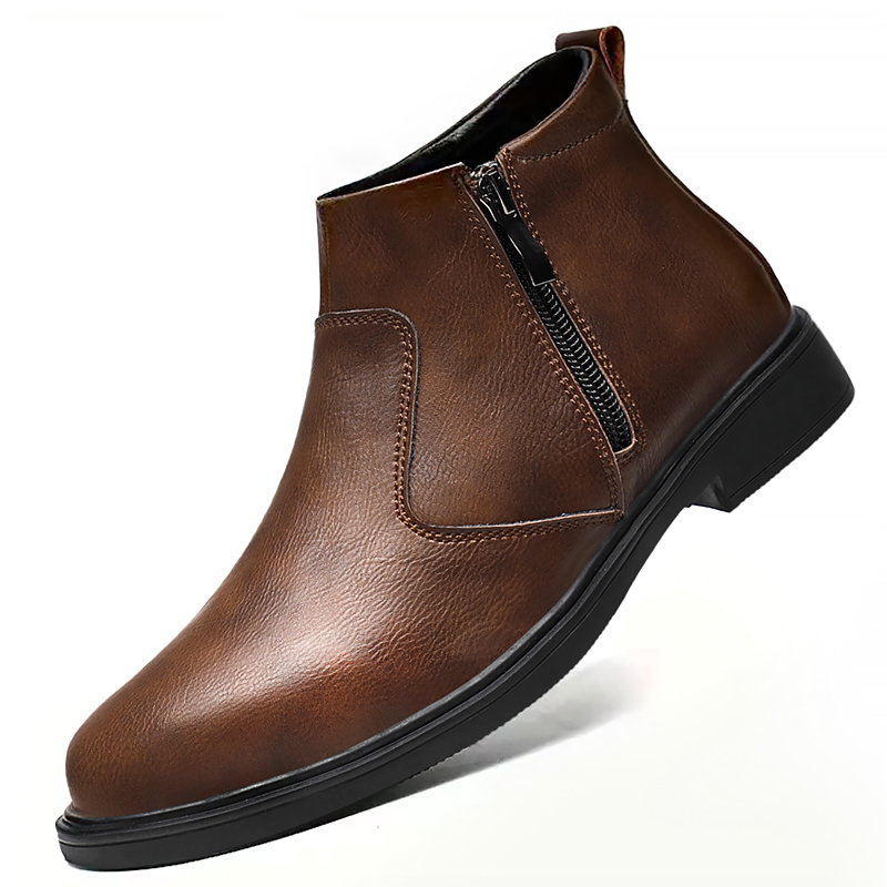 Nouvelles chaussures en cuir à - Chelsea Boots Men avis et prix
