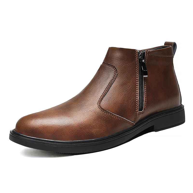 Nouvelles chaussures en cuir à - Chelsea Boots Men avis et prix