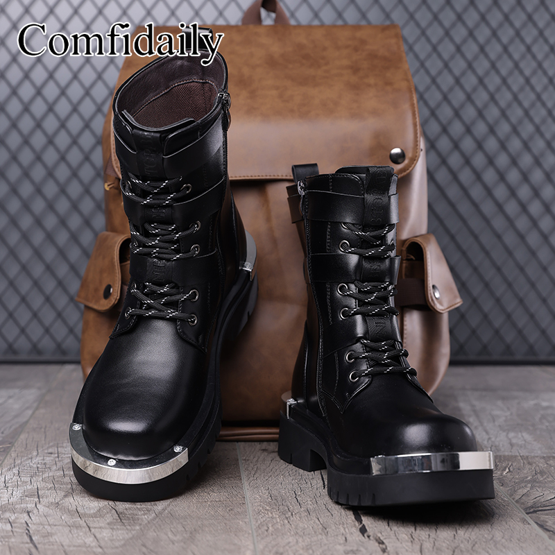Bottes hautes à semelles épais - Belt Mens Fashion avis et prix