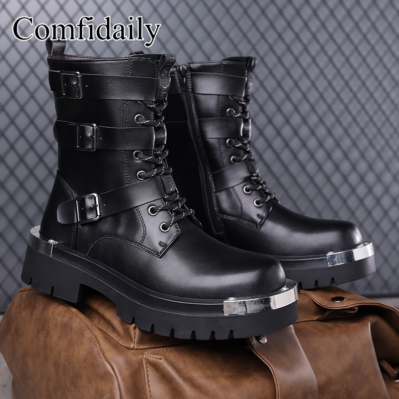 Bottes hautes à semelles épais - Belt Mens Fashion avis et prix
