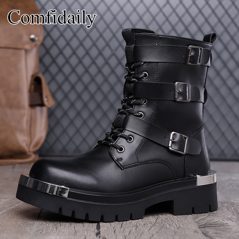 Bottes hautes à semelles épais - Belt Mens Fashion avis et prix