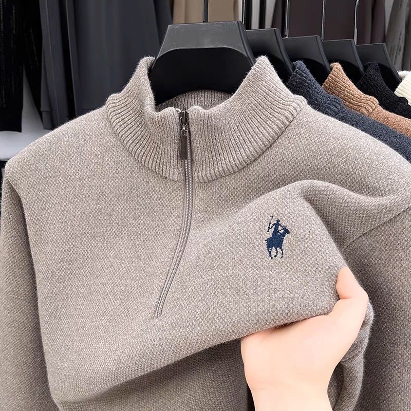 Pull d'hiver en velours de hau - Men'S Fashion Zip Sweater avis et prix