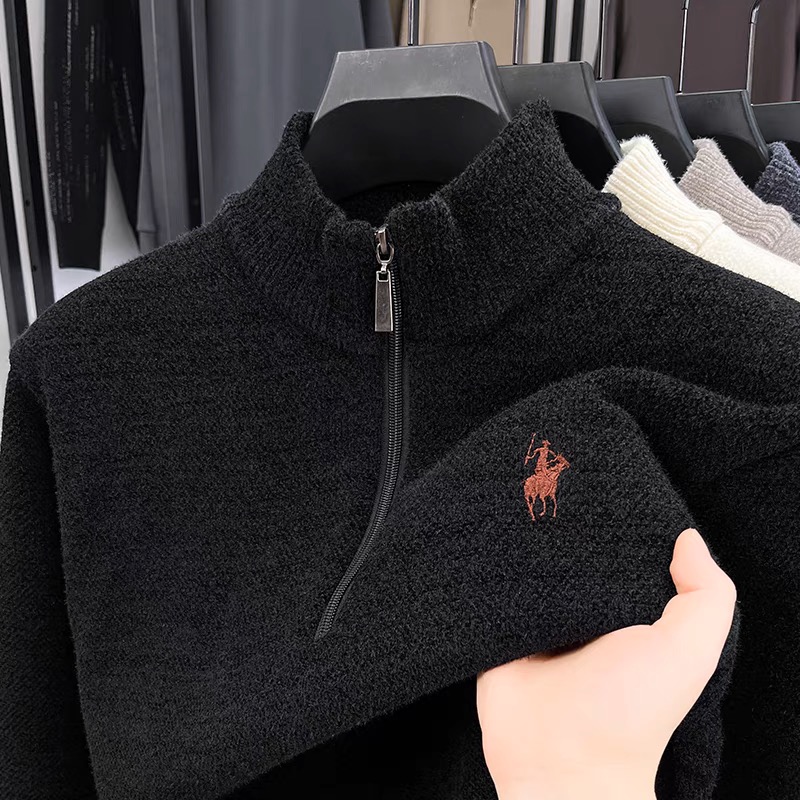 Pull d'hiver en velours de hau - Men'S Fashion Zip Sweater avis et prix