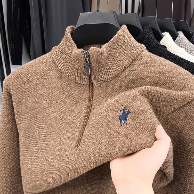 Pull d'hiver en velours de hau - Men'S Fashion Zip Sweater avis et prix