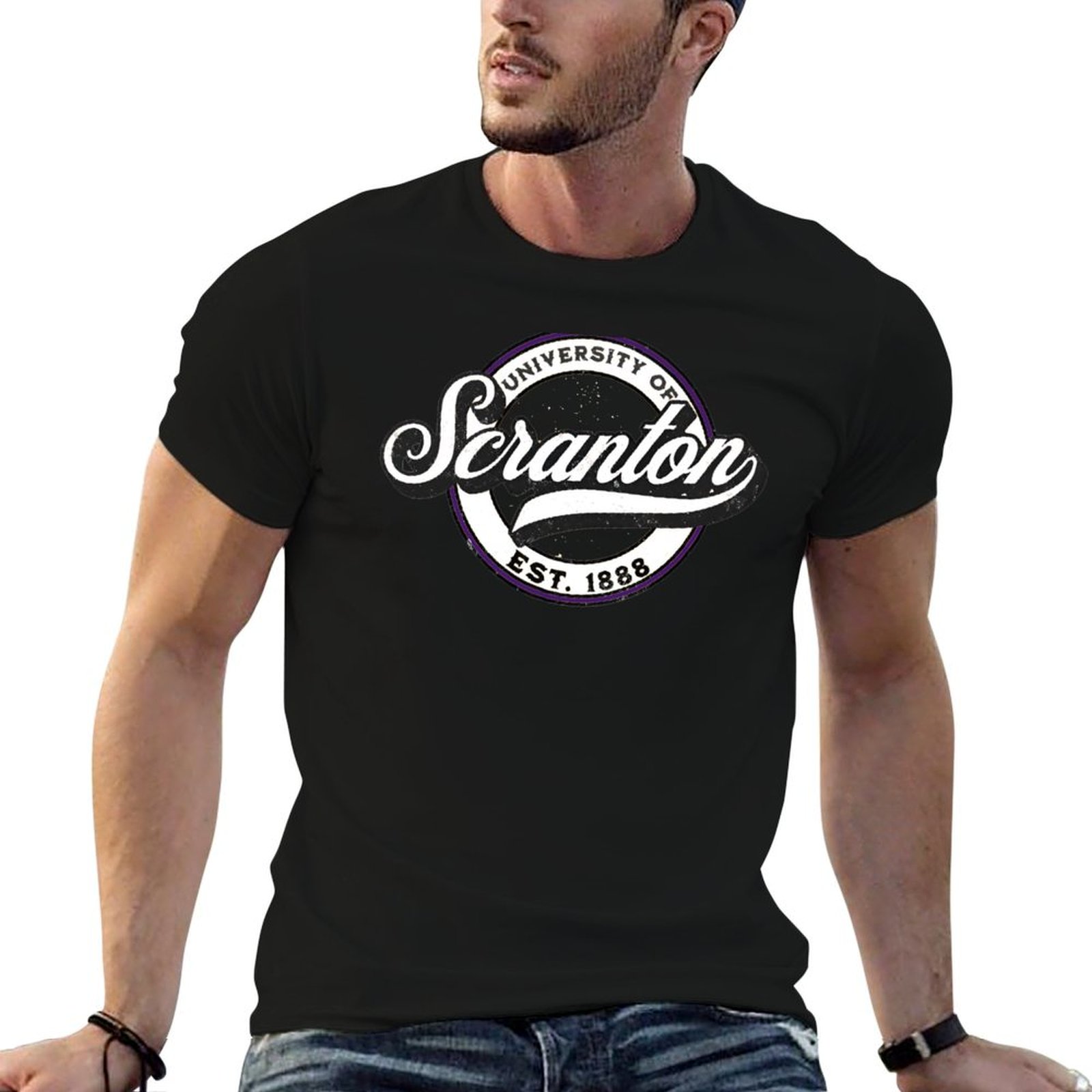 T-shirt de l'Université de Scr - Men'S Fashion University avis et prix