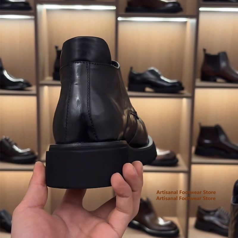 Bottines Chelsea en cuir noir  - Chelsea Boots Men avis et prix