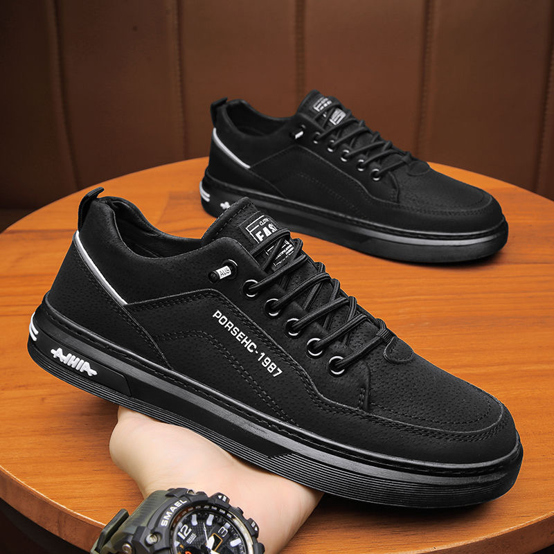 Baskets blanches en cuir soupl - Mens Fashion Trainers avis et prix