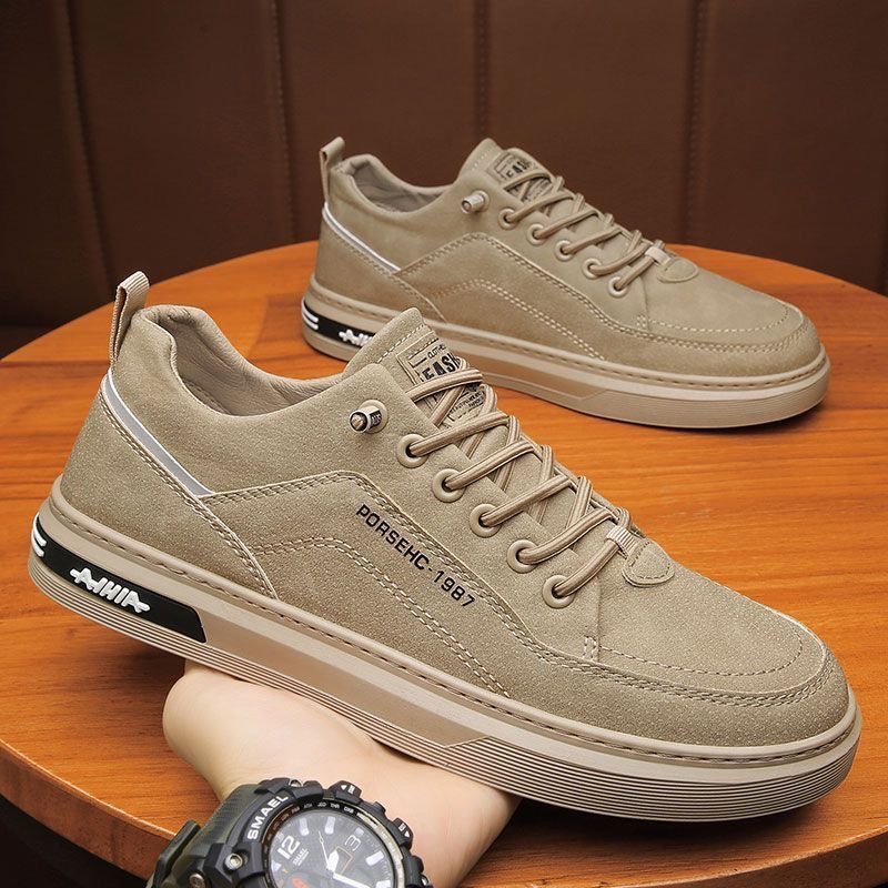 Baskets blanches en cuir soupl - Mens Fashion Trainers avis et prix