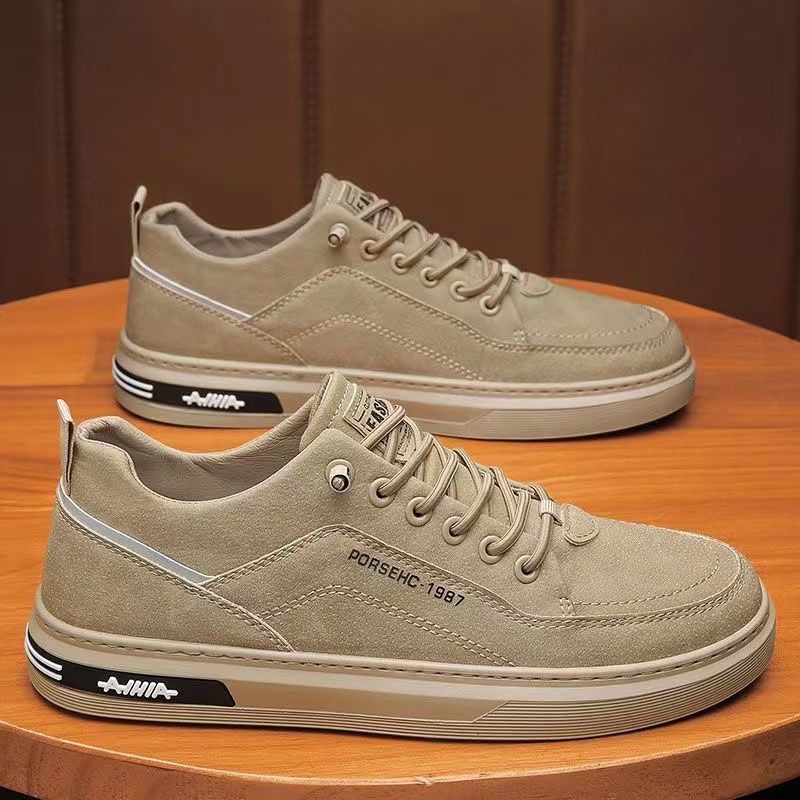 Baskets blanches en cuir soupl - Mens Fashion Trainers avis et prix