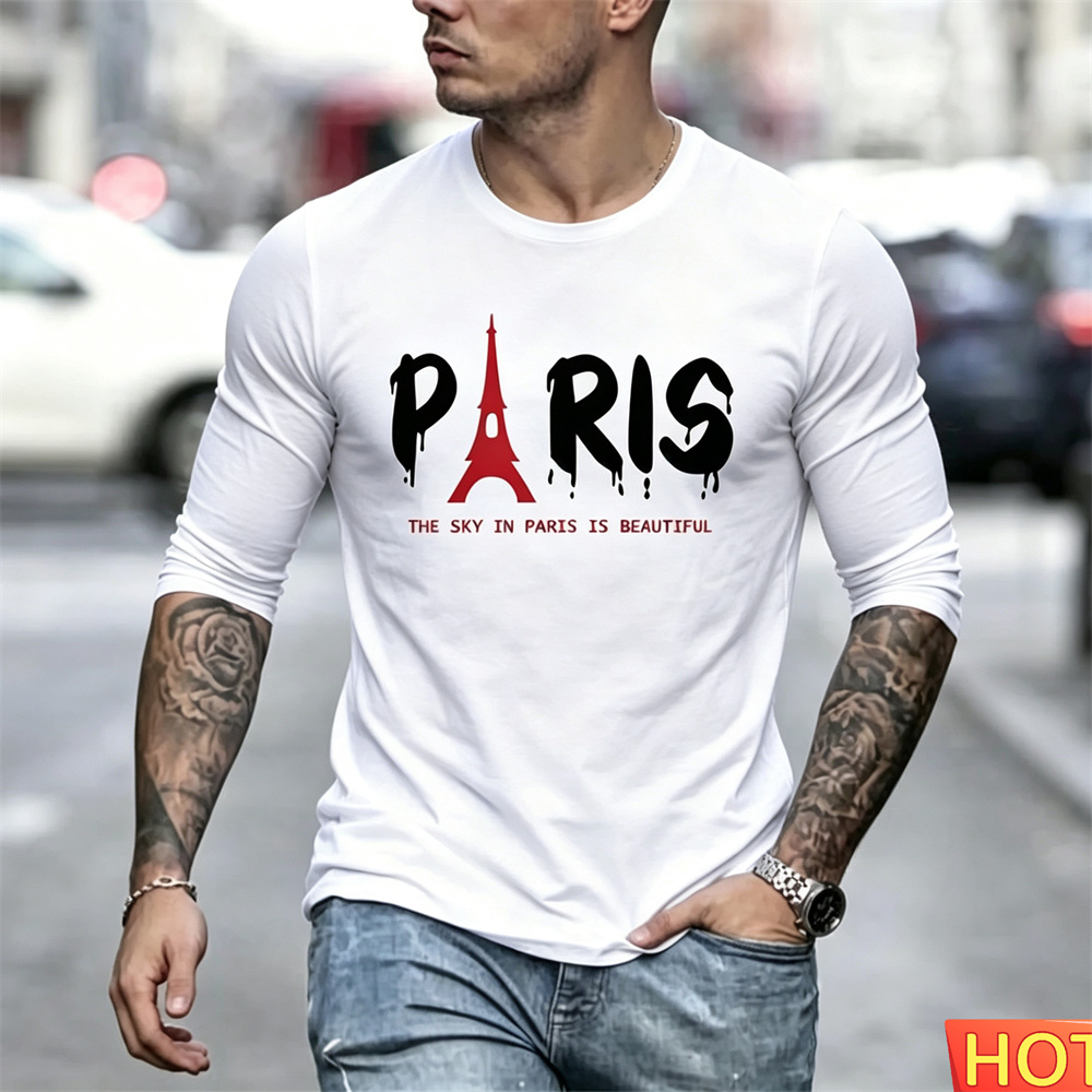 T-shirt à manches longues pour - Men'S Fashion Y2K avis et prix